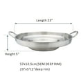 thumbnail image 2 of ARC USA 575 Set Stainless Steel Comal Cazo with Clip Barbecue Scraper and Oil Filter Rack, 2 of 6
