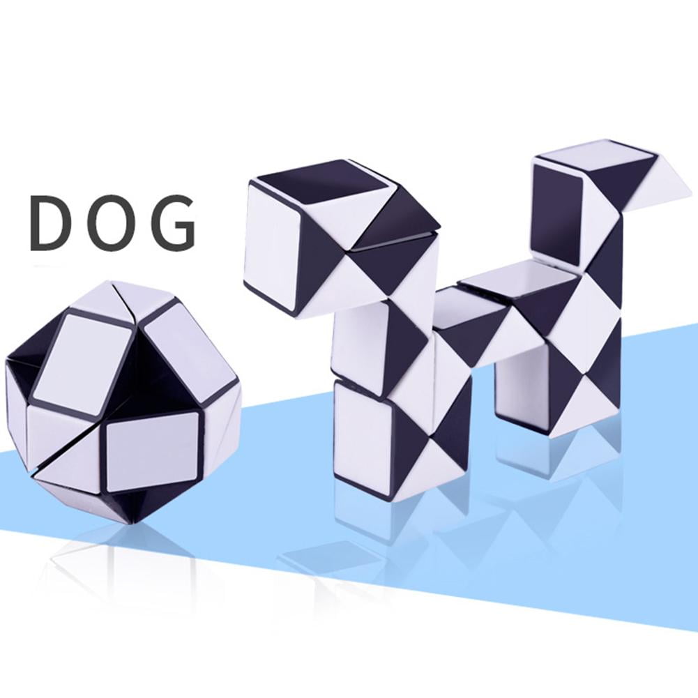 24 Blocks Children Kids 3D Magic Cube Twist Logic Brain Teaser Game Toy Puzzle