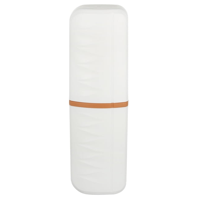 Estuche para Cepillos de Dientes de Viaje, Plástico, Blanco, 2.36x1.57x7.87