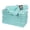 Aqua, variant on Bedding Craft White Cotton Cloth Dinner Napkins – Elegant Hemstitched Fabric with Mitered Corners, Reusable and Machine Washable – Set of 12, 18"x18"