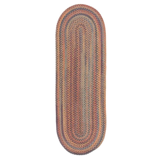 Colonial Mills Rug BA20R030X144 2 ft. 6 in. x 12 ft. Braided Wool Runner Multicolor