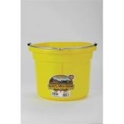 Miller Mfg Co Inc Flat Back Plastic Bucket- Yellow 8 Quart - P8FBYELLOW