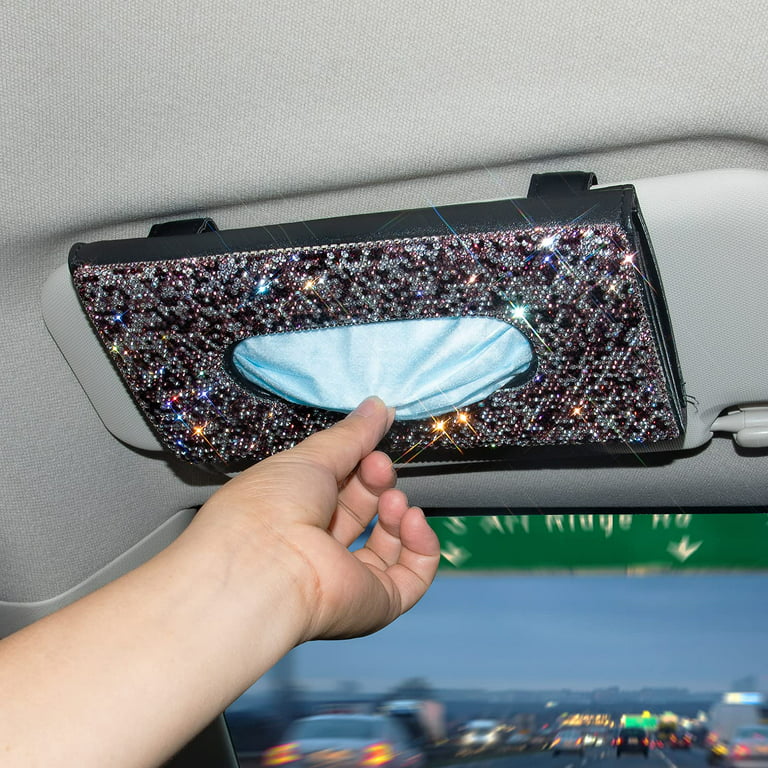 eing Car Tissue Holder Bling Cute Car Accessories for Women