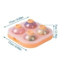 thumbnail image 3 of TIELUTT Ice Maker Large Ice Maker with Lid Easy to Fill Round Silicone Ice Tray Easy Release Silicone Tray Spheres Silicone Food Freezer Trays Freezer Food Storage Trays Sequential Take 5 Ice Small, 3 of 8