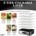 thumbnail image 6 of Magic Mill Compact Food Dehydrator Machine w/ Digital Timer With 5 Stackable Stainless Steel Trays, 6 of 7