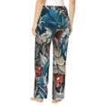 thumbnail image 3 of Gyarados Women's Pajama Pants, Ultra-soft Comfortable Casual Lounge Pants, Graphic Printed Sleep Bottoms With Drawstring, 3 of 8