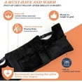 thumbnail image 2 of Cooltop Post Mastectomy Pillow for Recovery 4 Pockets Breast Surgery Healing, Pure Black, 2 of 7