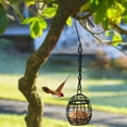 thumbnail image 4 of Menrkoo Outdoor Birdcage Birds Feeder Spring Hanging Birds Feeder Garden Courtyard Feeder Black Free Size, 4 of 6