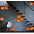 thumbnail image 3 of Toarti Juego De 10 Pegatinas Creativas De Calabaza Para Decoración Del Hogar, Decoración De Fiesta De Halloween, Decoración De Pared, Decoración De Fiesta De Acción De Gracias, Color Naranja, 3 of 5