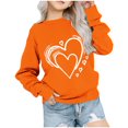 thumbnail image 1 of Sudadera de cuello redondo para niña hoksml, jersey de forro polar suave de peso medio, jersey de manga larga para niños en liquidación (tallas EE. UU.: 4-16), 1 of 4
