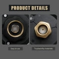 thumbnail image 2 of 3" Outer Thread Black Brass Water Filler Valve, Check Valve Suitable for RV and Boat Water Inlet Accessory, 2 of 7