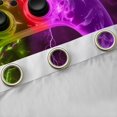 thumbnail image 4 of Homewish Abstract Gamer Black Out Curtains for Teens Boys Girls,Video Game Curtains Pack of 2 (42x63 Each),Abstract Gradient Lightning Bedroom Curtains,Breathable Home Decor, 4 of 6