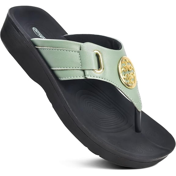 Aerothotic Women's Hazel Casual Arch Supportive Thong Sandals