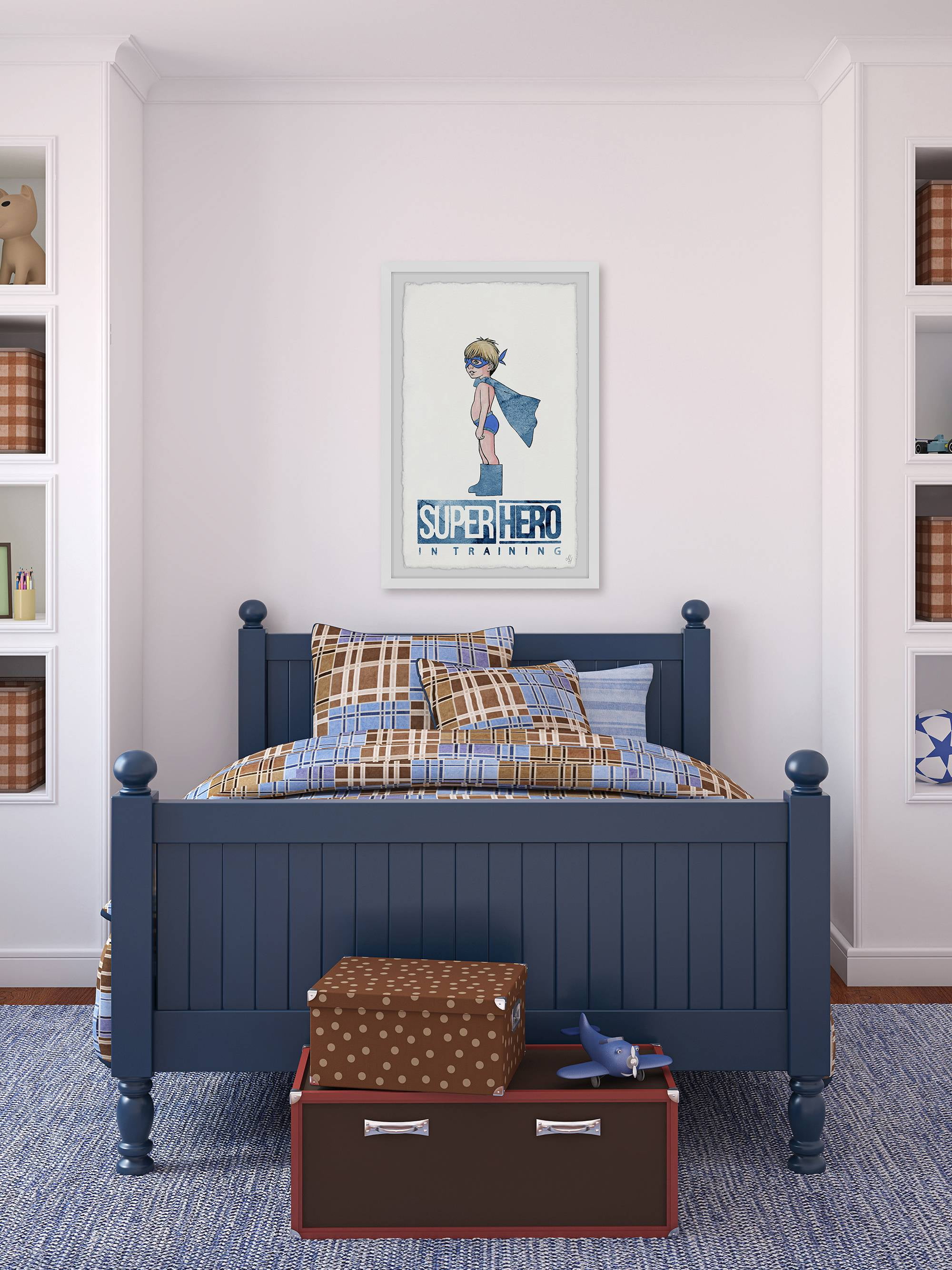 Marmont Hill Little Superhero in Training Framed Wall Art