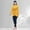Yellow, variant on Swimwear for Women Oversized Conservative Long Sleeve Swimsuit with Trousers and Swim Cap Three Piece Swim Set
