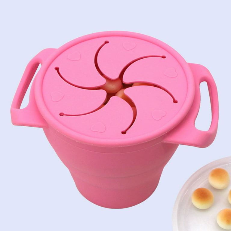 Jinyi Snack Cup, Food Safe Sleek Toddler Snack Container With