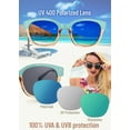 thumbnail image 3 of Lentes de Sol Polarizados Leafael para Mujer 100% UV400 en Verde Azul Teal, 3 of 6