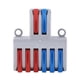 thumbnail image 5 of Bloque de terminales 5 piezas 2 en 6 salidas Bloques de terminales de palanca de resorte reutilizables Conectores de cable eléctrico baja resistividad compacto y liviano ANGGREK Otros, 5 of 8