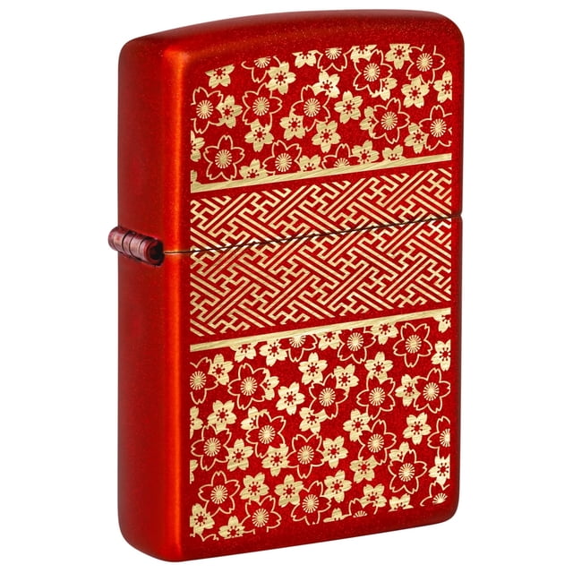 2022N ZIPPO Price Fighter Kimono Inspired Design Metallic Red