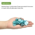 thumbnail image 4 of Uxcell Mosaic Tiles, Glass Tiles 2 x 2cm for DIY Crafts, 25Pack(100g, Light Blue), 4 of 6