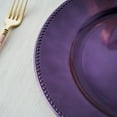 BalsaCircle 6 Purple 13" Crystal Beaded Acrylic Wooden Textured Round ...
