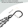 thumbnail image 5 of Uxcell Hanging Chains 50cm Extension Link 3 Point Holder with S Shaped Hook Black 2pcs, 5 of 6