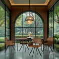 thumbnail image 4 of Homy Casa Swivel Dining Side Chair Set of 2, Fabric Armchair Vanity Chair, Brown, 4 of 9