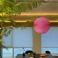 thumbnail image 2 of Pink Single Paper Lantern Pink Hanging Decorative Ball For Home Party Wedding Festival Decoration Easy Setup Foldable Design Festive Atmosphere, 2 of 7