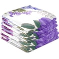 thumbnail image 5 of Romantic Purple Flowers Dish Towels Set of 6, Retro Style Washable Tea Towels Dishcloths Lint-Free 18x28 Inch Fast Drying for Kitchen Restaurant Bar Clean, 5 of 5