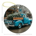 thumbnail image 2 of Xmas Trees Truck Ornament Blue Vintage Truck Keepsake Ceramic Ornament Funny Commemorative Ornaments & Gift Ornament Xmas Present, 2 of 5