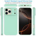 thumbnail image 4 of For iPhone 17 Pro Max Case with Screen Protector, Tekcoo Liquid Silicone Military-Grade Protection Shockproof Rugged Soft Rubber Slim Cell Phone Case Cover for iPhone 17 Pro Max 6.9", Green, 4 of 13