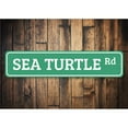 thumbnail image 1 of Sea Turtle Road Novelty Decor, Metal Wall Sign - 4x18 Inches, 1 of 4