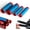 Blue, variant on Universal Non-Slip Silicone Handlebar & Brake Lever Grip Covers, Ergonomic Wrap-Around Motorcycle Grips for Dirt Bike, E-Bike, Scooter, Mountain Bike