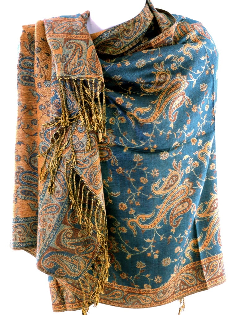 Women's Shawl Jacquard Paisley Pashmina Scarf Stole Double Sided Wrap Special Occasion Statement Scarves Women's Shawl Jacquard Paisley Pashmina Scarf Stole Double Sided Wrap Special Occasion Statement Scarves