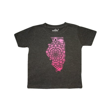 

Inktastic Illinois Silhouette Mandala Gift Toddler Boy or Toddler Girl T-Shirt