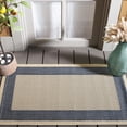 thumbnail image 2 of Safavieh Courtyard Justine Bordered Indoor/Outdoor Area Rug, Beige/Navy, 2' x 3'7", 2 of 15