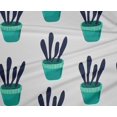thumbnail image 5 of oneOone Polyester Lycra Turquoise Green Fabric Cactus Sewing Craft Projects Fabric Prints By Yard 56 Inch Wide, 5 of 6