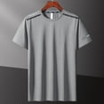 thumbnail image 4 of Men's Summer Ice Casual Quick Drying Short Sleeved T-shirt, 4 of 5