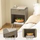 thumbnail image 5 of Mesita de noche Fultyle Mid Century Modern con cajón gris, 5 of 7