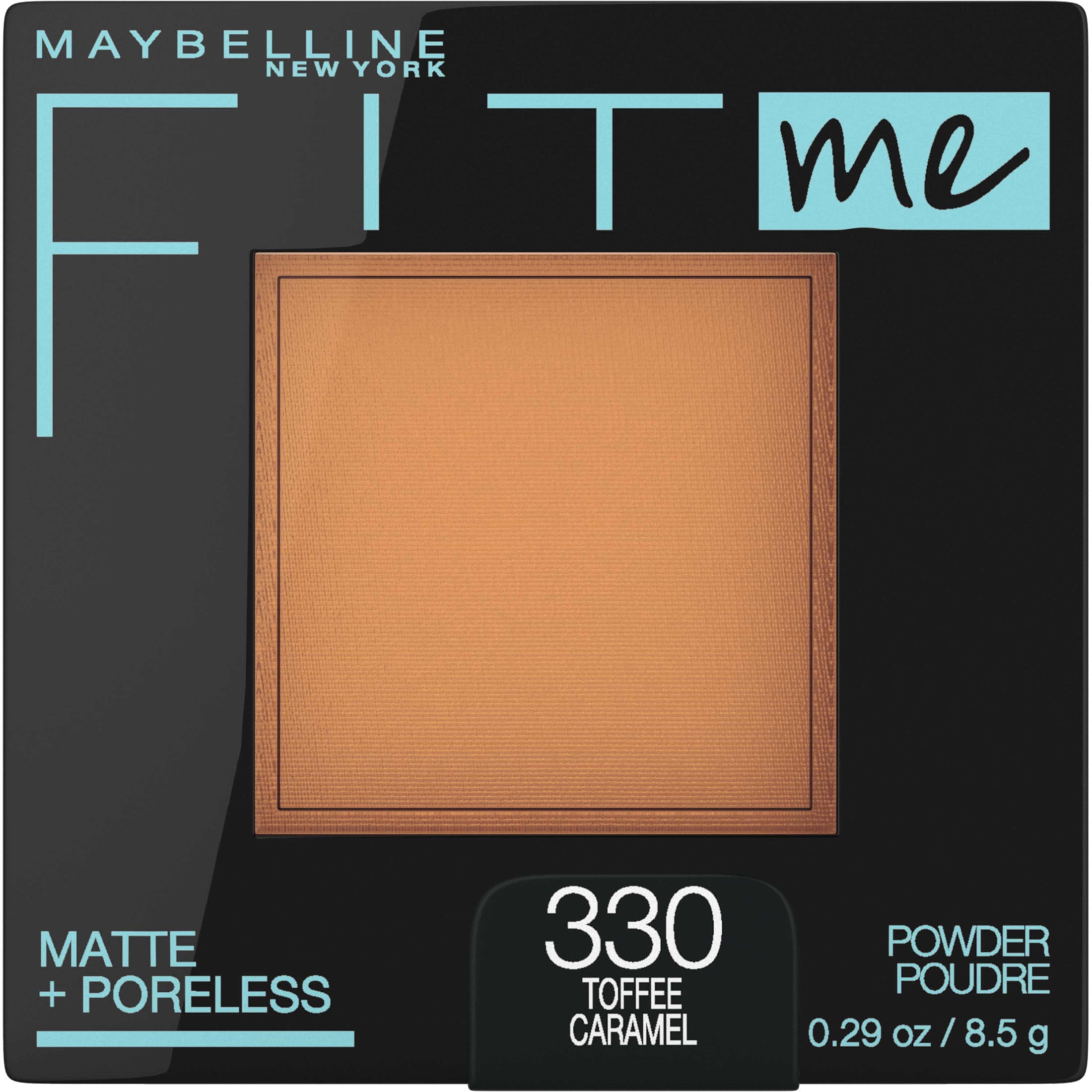 (3 pack) Maybelline Fit Me Matte Poreless Pressed Face Powder Makeup, Toffee, 0.29 oz