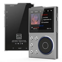 HiFi MP3 Player Bluetooth 5.0 Lossless Audio Player Digital Music Player Portable Audio Player Build in 16G Card Gray