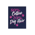 thumbnail image 2 of Farm Fed TSC3268 Navy-Colored Women's Cotton Dog Hair Graphic T-Shirt, Large, 2 of 5