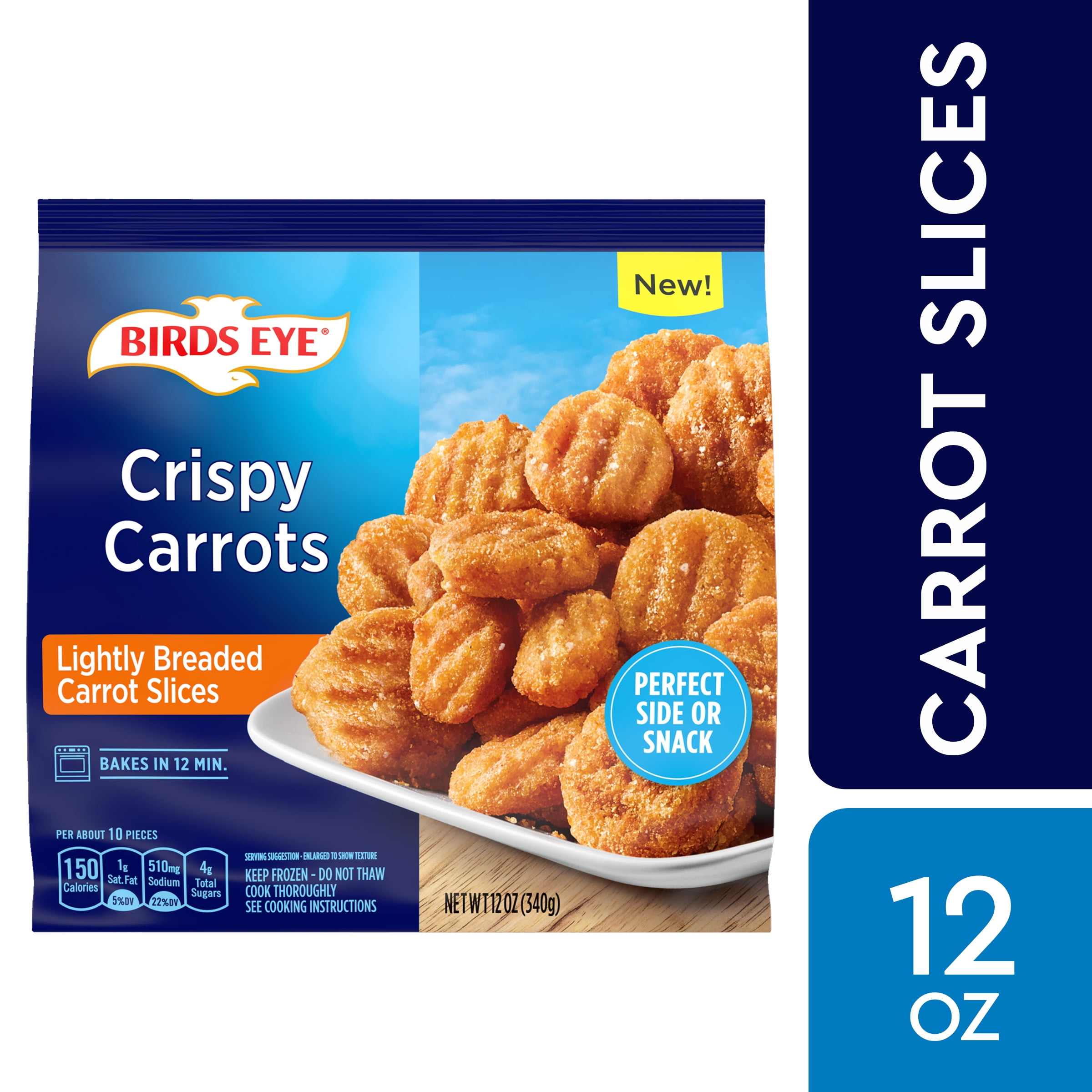 Birds Eye Crispy Carrots Frozen Vegetable 12 Oz Walmart Com