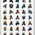 thumbnail image 4 of 35pcs-50pcs Colorful Motorcycle Stickers Racing Bike Stickers Cool Helmet Decals for Laptops Notebooks Suitcases, 4 of 9