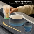 thumbnail image 6 of ZLBDYG Premium Matcha Tea Preparation Set 7-Piece - Includes Stone-Ground Bowl, Whisk, Scoop & Linen Cloth - Authentic Japanese Tea Ceremony Starter Kit (3 Colors), 6 of 6
