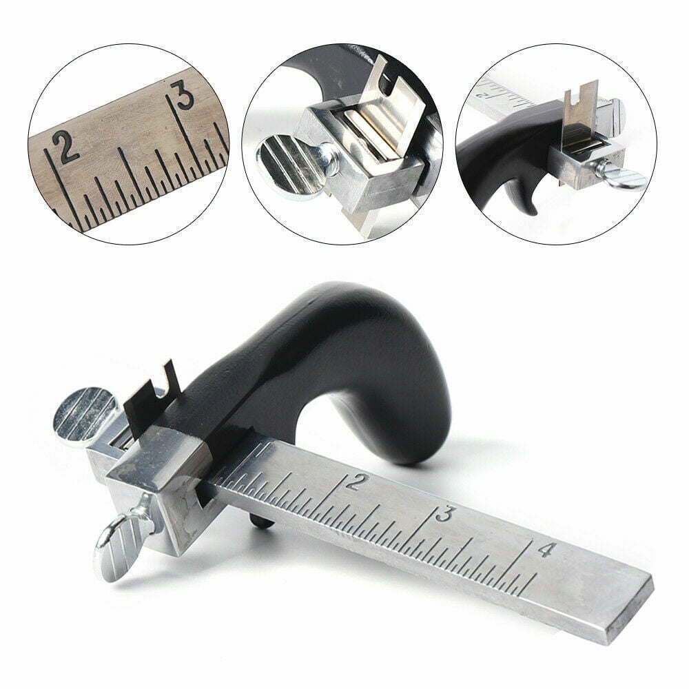 Leather Strap Cutting Tool + 3 x Blade for Leather Craft Professional and Amateur
