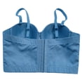 thumbnail image 5 of JGGSPWM Underwire Corset Tops For Women Going Out, Trendy Backless Club Bustier Crop Top Casual Blue 34, 5 of 7