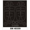 thumbnail image 1 of Montex Mini Mask 1:48 T-28 Trojan for Roden Spraying Stencil #SM48359, 1 of 1