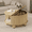 OAK_Bun Feet, variant on JOINICE Round Coffee Table with Storage and Sliding Door,Mid Century Modern Wooden Center Table,for Living Room,Walnut