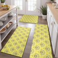 thumbnail image 2 of Yellow Lemon Fruit Slices Yellow Pattern Kitchen Rugs Sets Of 3,Kitchen Runner Rugs Non Skid Washable,Decorative Kitchen Floor Mats for Kitchen,Sink,Laundry,17"x30"+ 17"x47" + 17"x59", 2 of 6